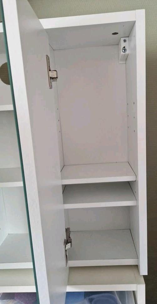 Wit spiegelkastje badkamer met planken, Ophalen, Gebruikt, Wit