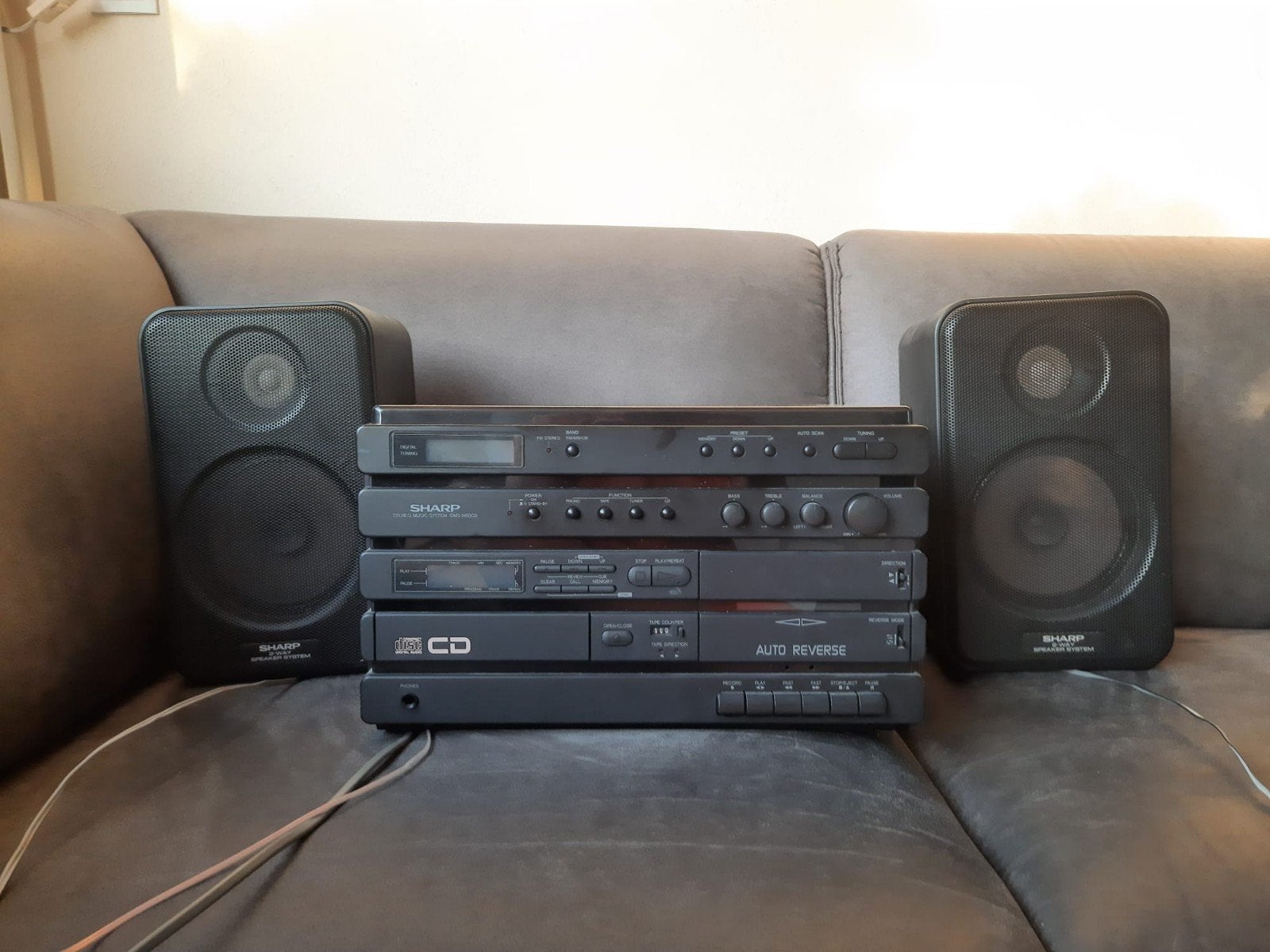 Sharp Stereo Muzieksysteem met Platenspeler en Speakers, Audio, Tv en Foto, Stereo-sets, Ophalen