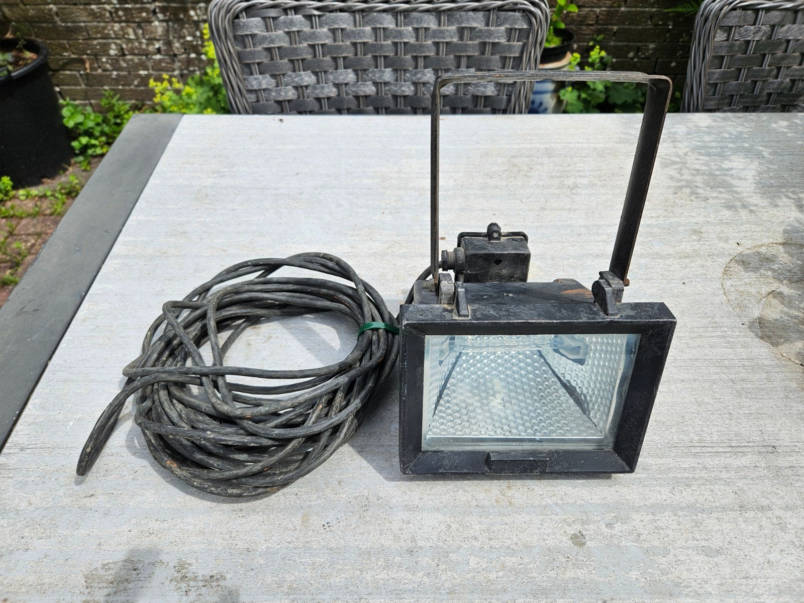 ELRO HL 500 Halogeen Bouwlamp 500 Watt, Ophalen of Verzenden, Gebruikt, 500 watt of meer, Lamp met armatuur