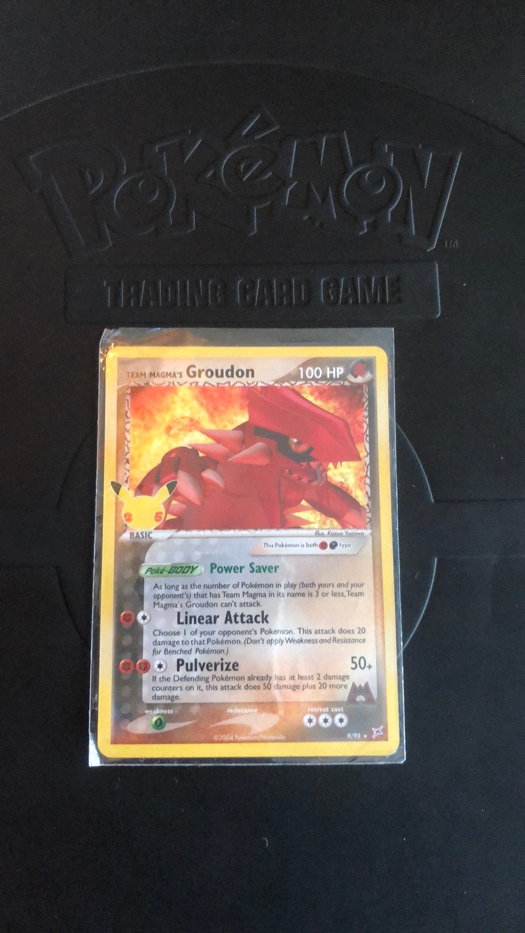 Team magma’s Groundon setnummer 9/95, Ophalen of Verzenden, Zo goed als nieuw, Losse kaart