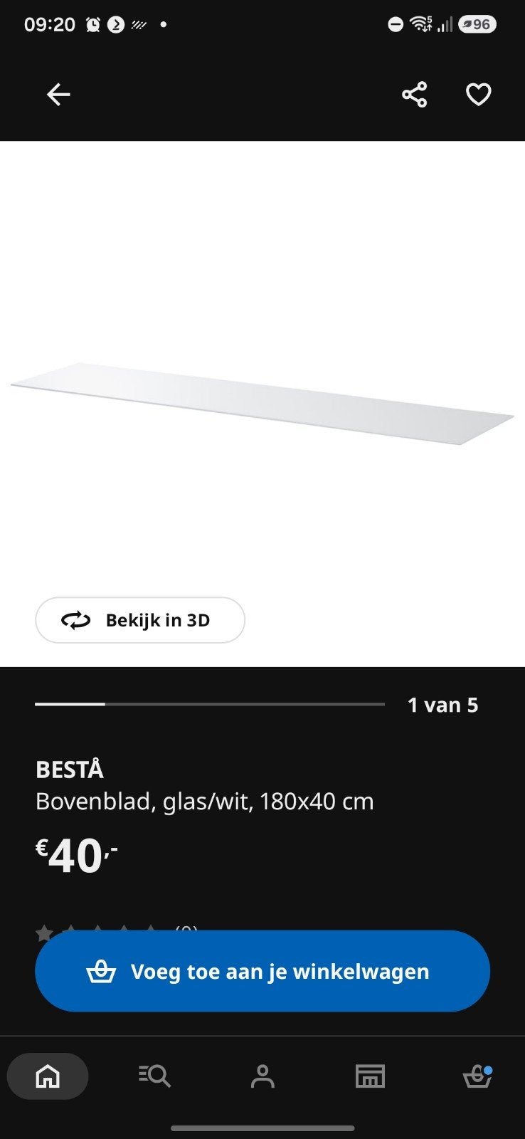 glasplaat voor op besta tv meubel, Ophalen, Overige materialen, Plinten