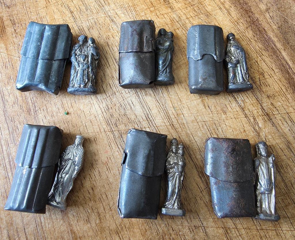 6 POCKET CASES met heilige beeldjes, Ophalen of Verzenden, Overige merken