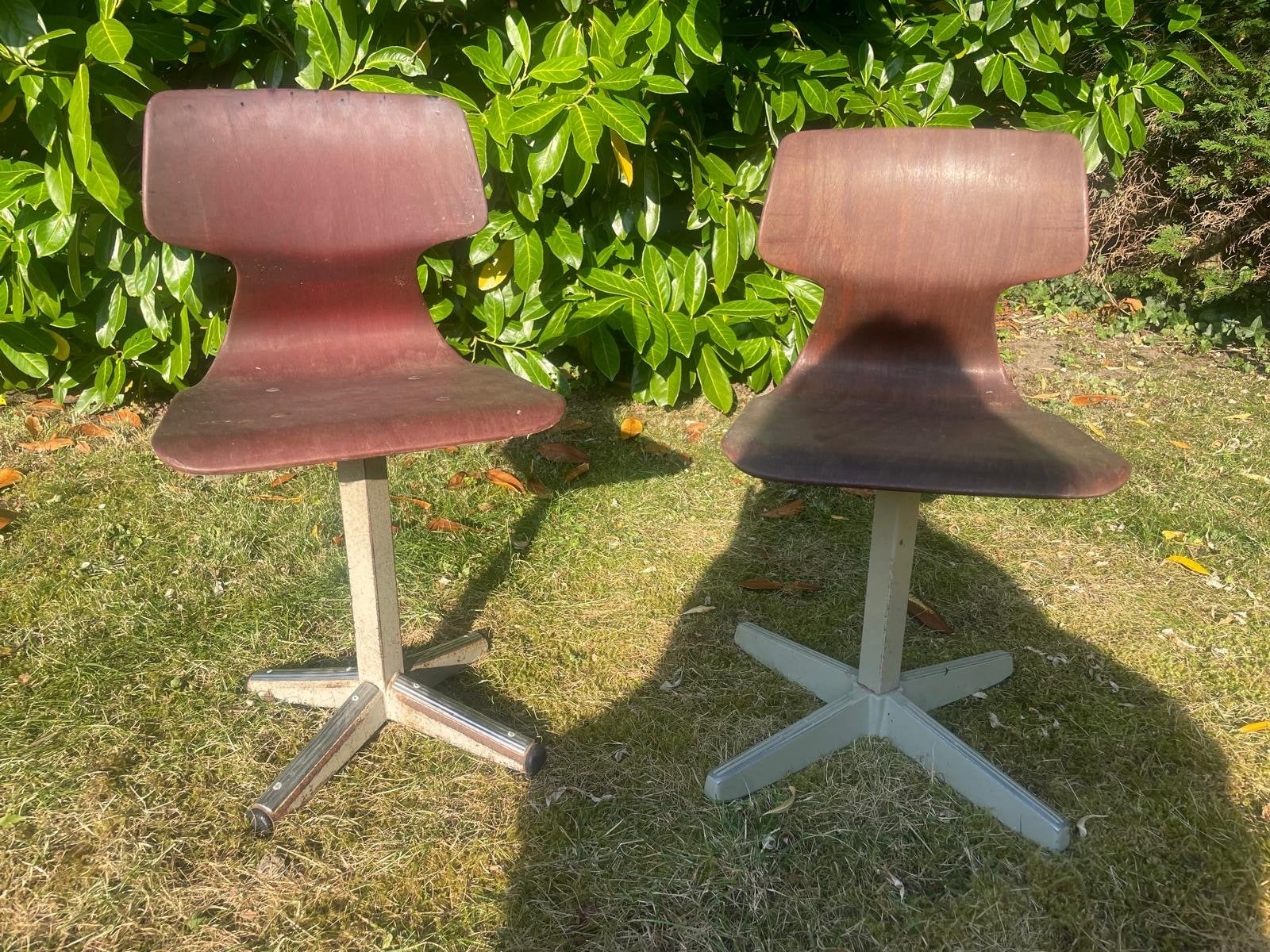2 leuke antieke vintage stoeltjes, Antiek en Kunst, Ophalen