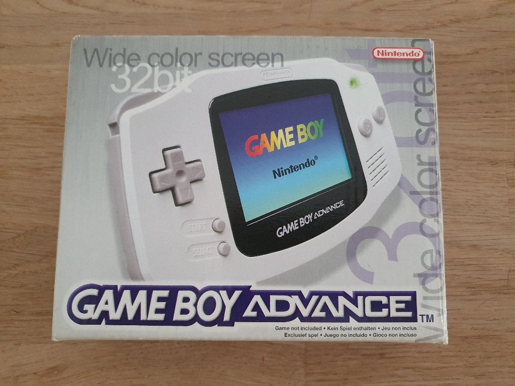 Gameboy Advance wit (compleet), Spelcomputers en Games, Spelcomputers | Nintendo Game Boy, Zo goed als nieuw, Game Boy Advance