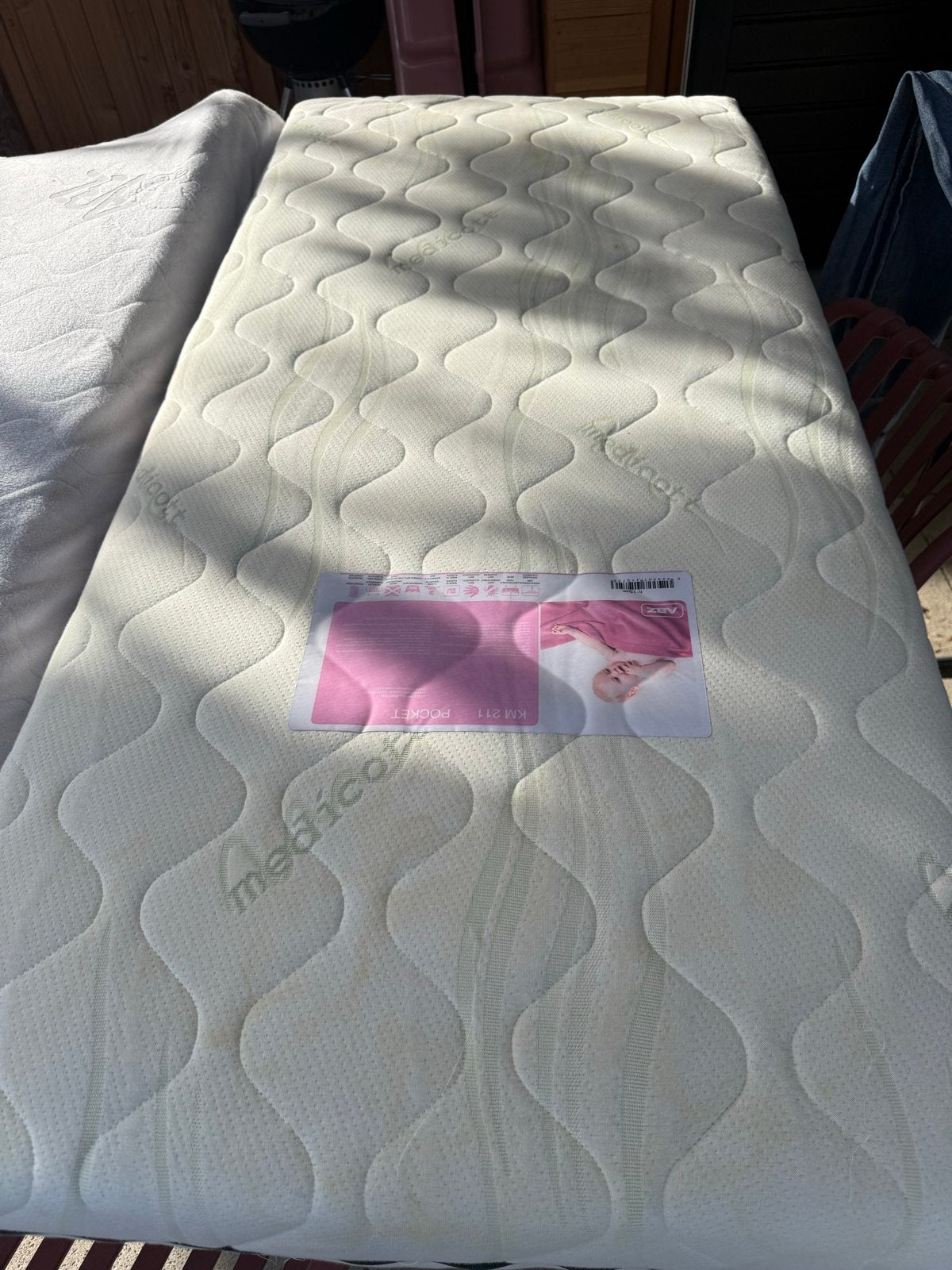Medicomfort Pocketvering Matras - gebruikt, Ophalen, Gebruikt, 190 cm of minder, Matras