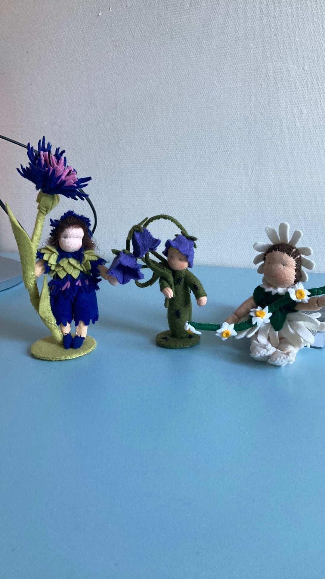 Handgemaakte bloemenelfjes - Set van 3, Ophalen of Verzenden, Zo goed als nieuw