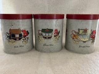Vintage blikken - Koninklijke koetsen - drie stuks, Verzamelen, Blikken, Verzenden, Gebruikt, Overige, Overige merken