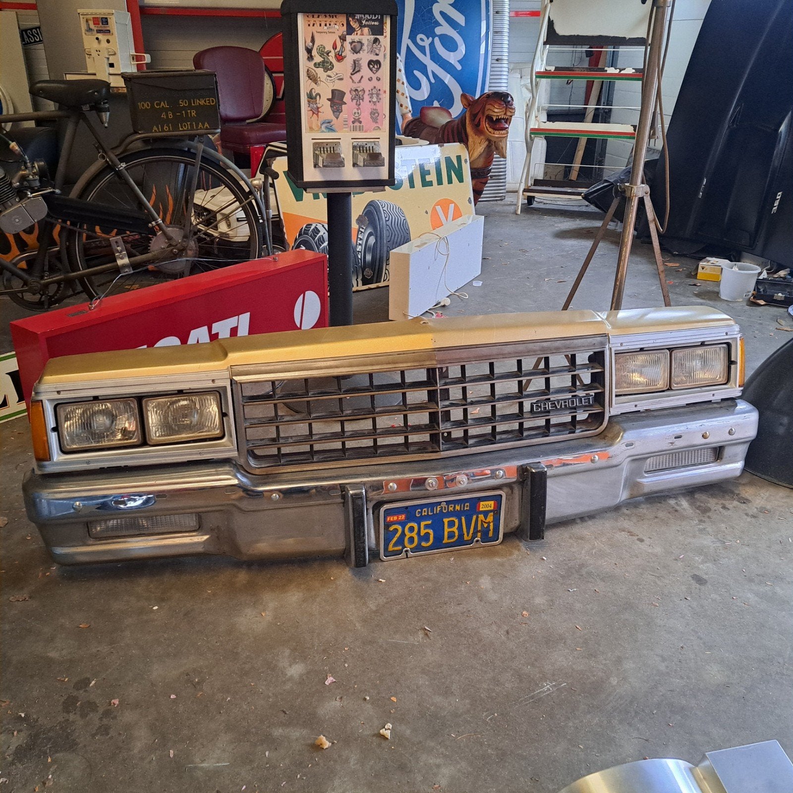 Chevrolet Caprice Front Wallhanger, Ophalen, Gebruikt, Reclamebord