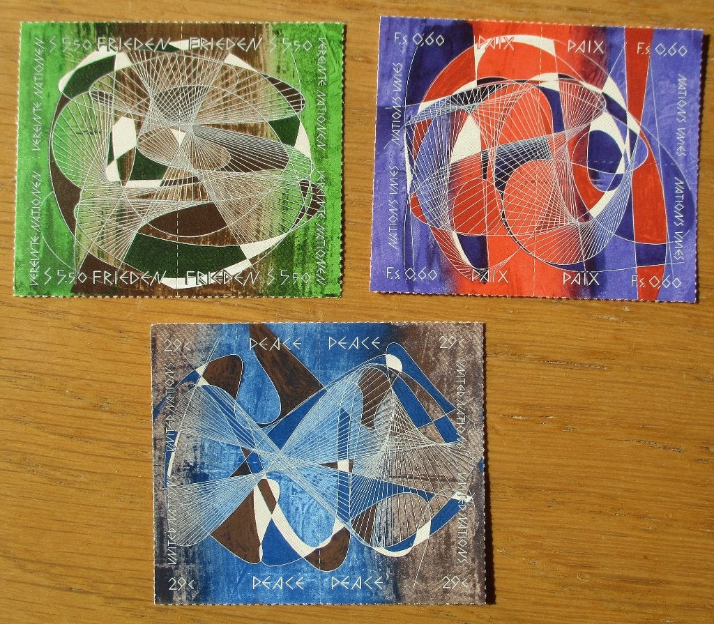 Verenigde Naties, 3 blokjes Dag van de vrede, 1993, Ophalen of Verzenden, Postfris, Overige thema's