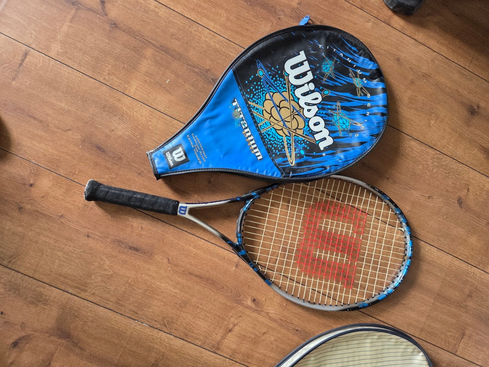 Vintage Adidas & Wilson tennisrackets met hoezen, Sport en Fitness, Tennis, Adidas, Gebruikt, Ophalen of Verzenden, Racket