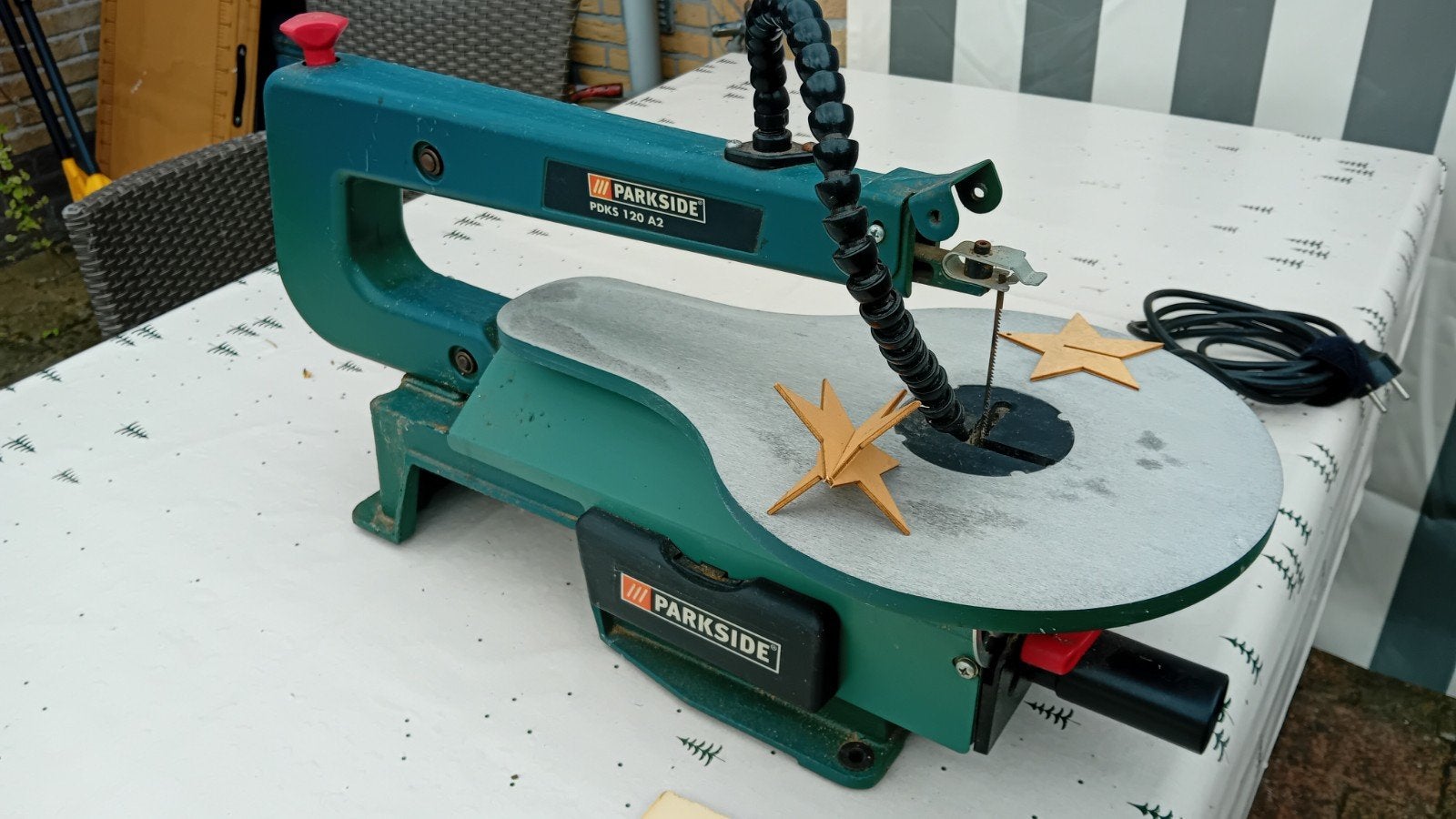 Hobby zaagmachine figuurzagen 120w, Ophalen, Minder dan 30 mm, Gebruikt, Ferm
