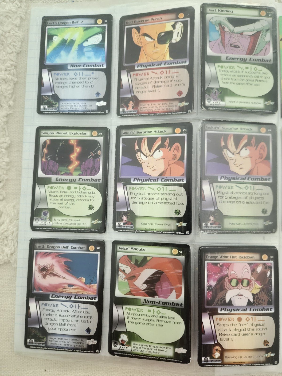 Dragon Ball Z 90" collectie kaarten, Ophalen of Verzenden, Zo goed als nieuw, Meerdere kaarten