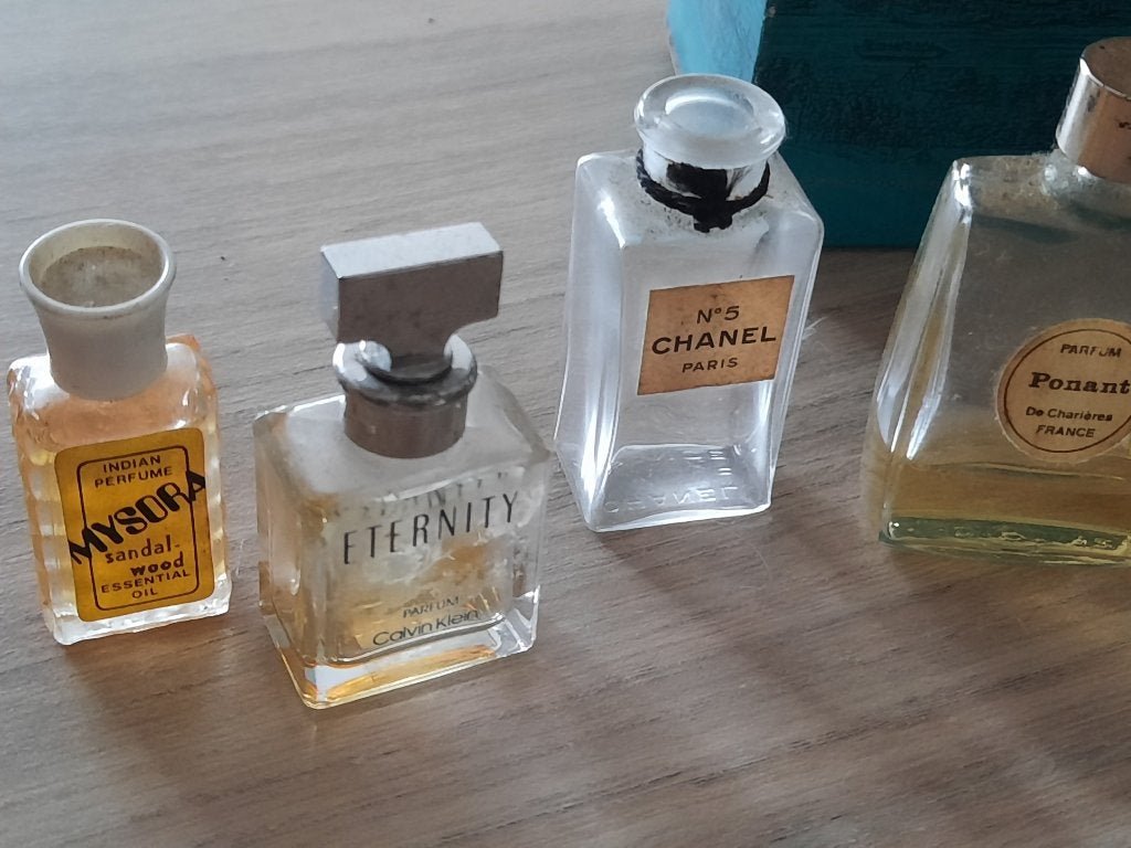 Miniatuur parfum flesjes vintage, Ophalen of Verzenden, Gebruikt, Miniatuur