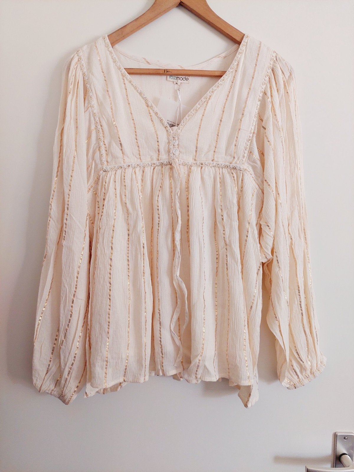 Wijde blouse Ibzmode mt M/L, Maat 38/40 (M), Ibzmode, Overige kleuren, Nieuw