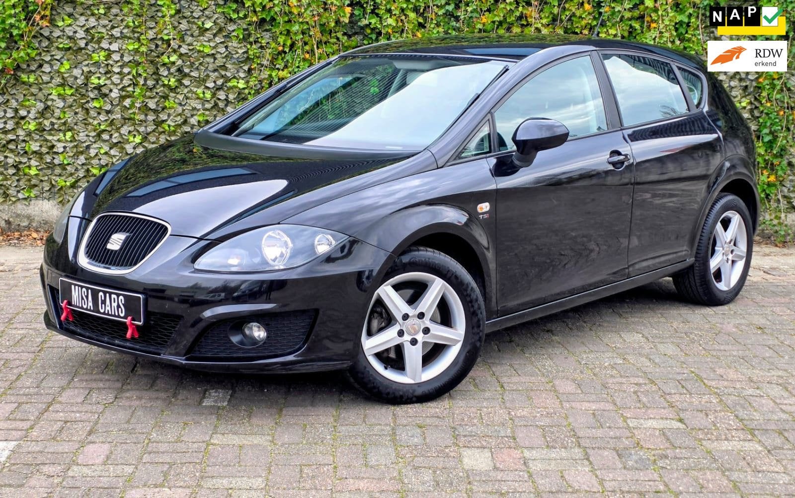 Seat Leon 1.4 TSI Reference Airco Eerste Eigenaar NW APK Spo, Gebruikt, Zwart, 4 cilinders, Leon