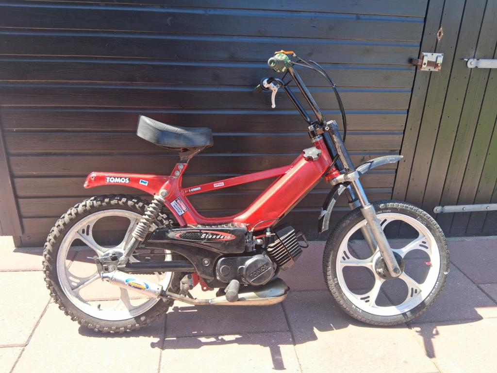 Tomos cross brommer zonder kenteken., Ophalen, Gebruikt, Maximaal 45 km/u, Standard