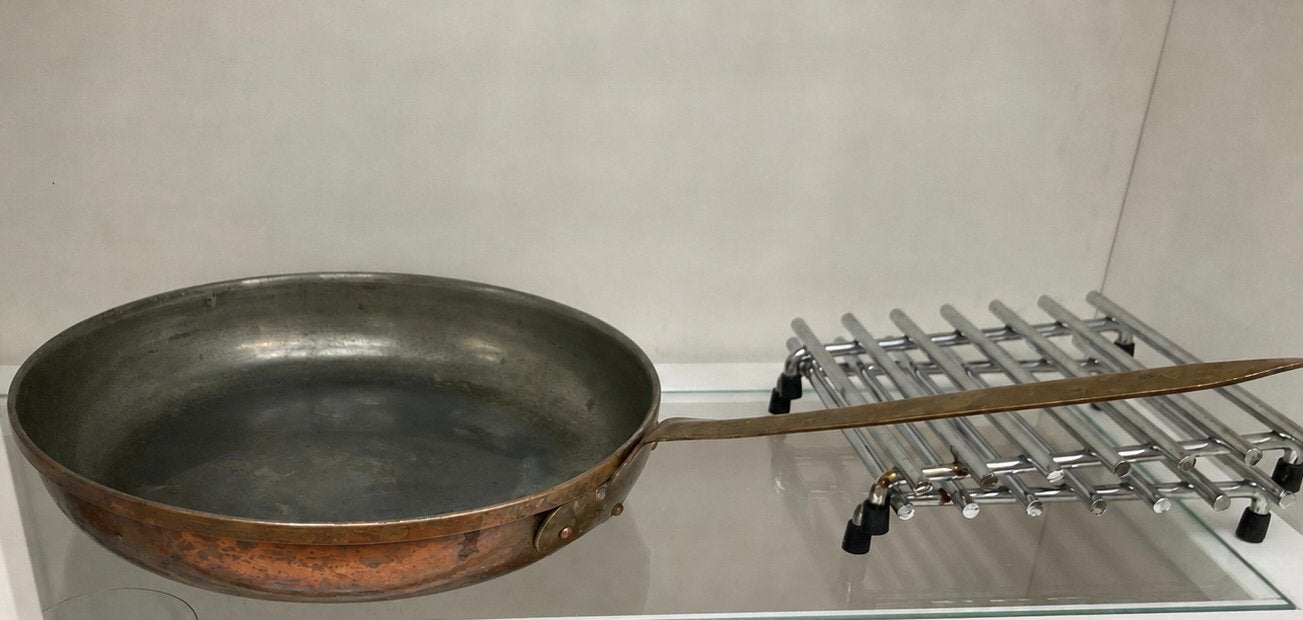 Koekenpan koper pan, Ophalen of Verzenden, Gebruikt, Overige materialen