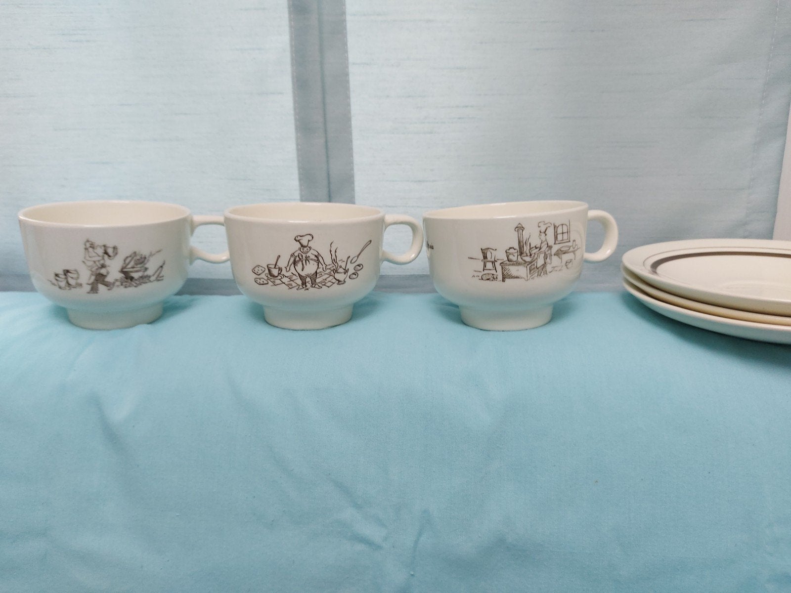 Kop en schotels Regout, Antiek en Kunst, Antiek | Servies los, Ophalen of Verzenden