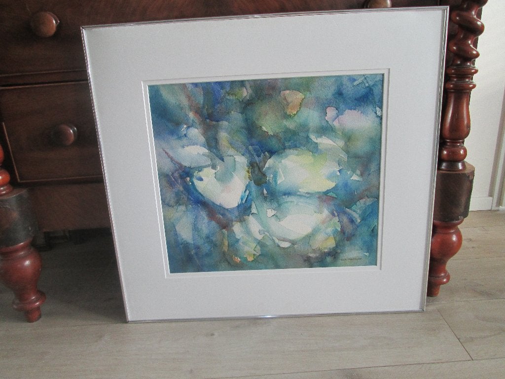 aquarel van Beb Mandigers, Ophalen