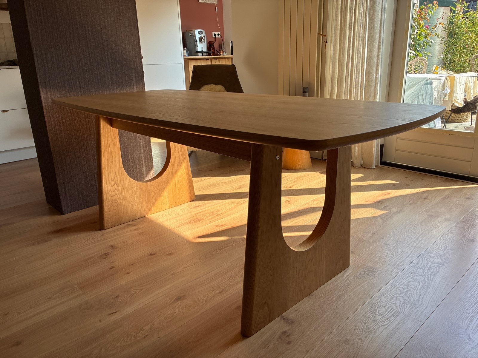 Deens ovaal - Eiken houten Eettafel - Kwantum, Huis en Inrichting, Tafels | Eettafels, Ophalen, Eikenhout, 50 tot 100 cm, Zo goed als nieuw