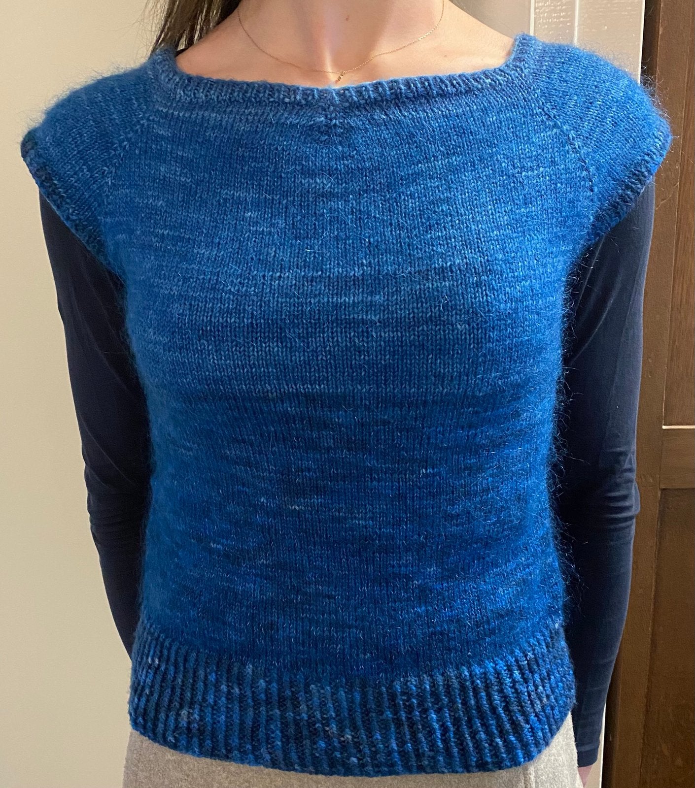 Leuk blauw truitje, mt 36/38 wol/mohair, Ophalen of Verzenden, Nieuw, Maat 36 (S), Blauw