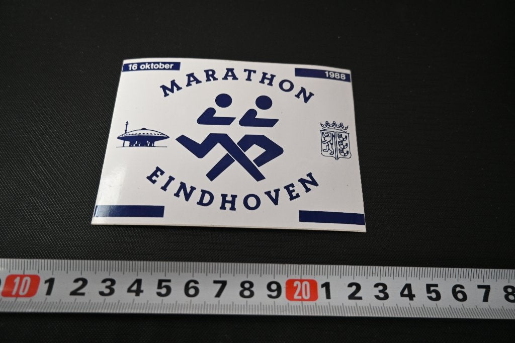 sticker EHV Marathon Eindhoven 1988  evoluon, Ophalen of Verzenden, Zo goed als nieuw