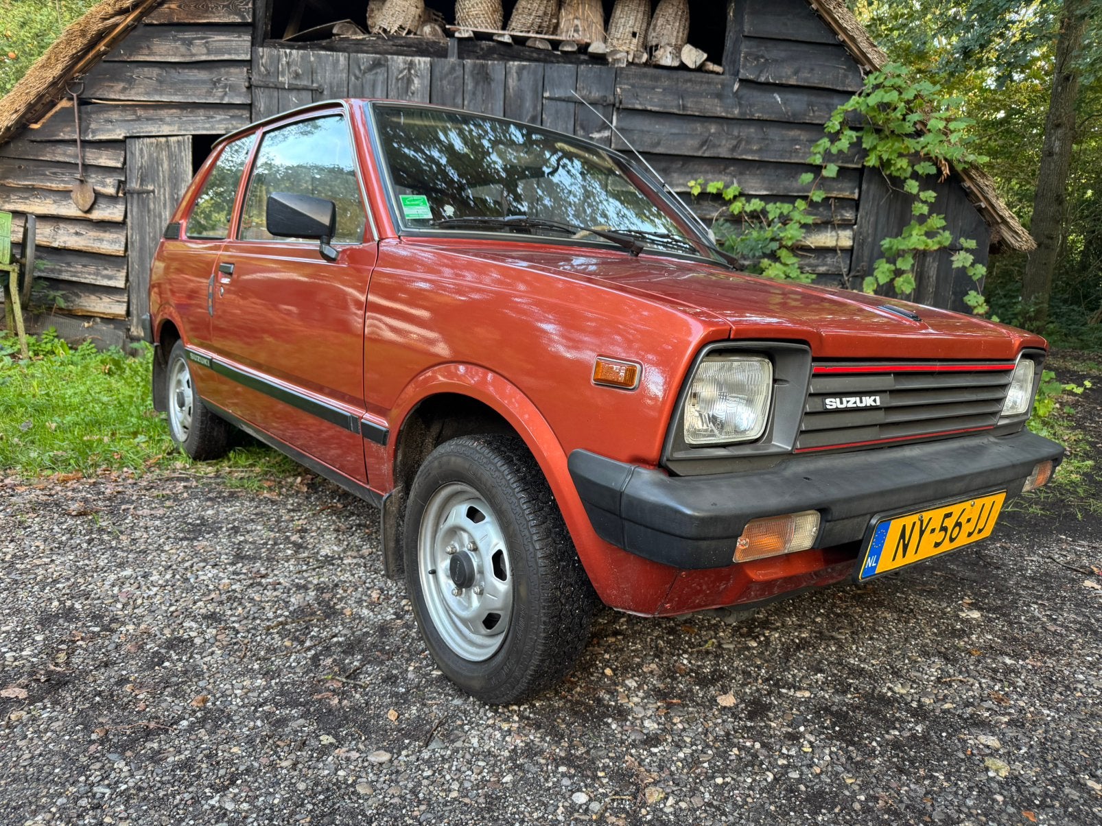 Suzuki Alto 0.8 1986  belastingvrij, Voorwielaandrijving, Dealer onderhouden, Stof, Bruin