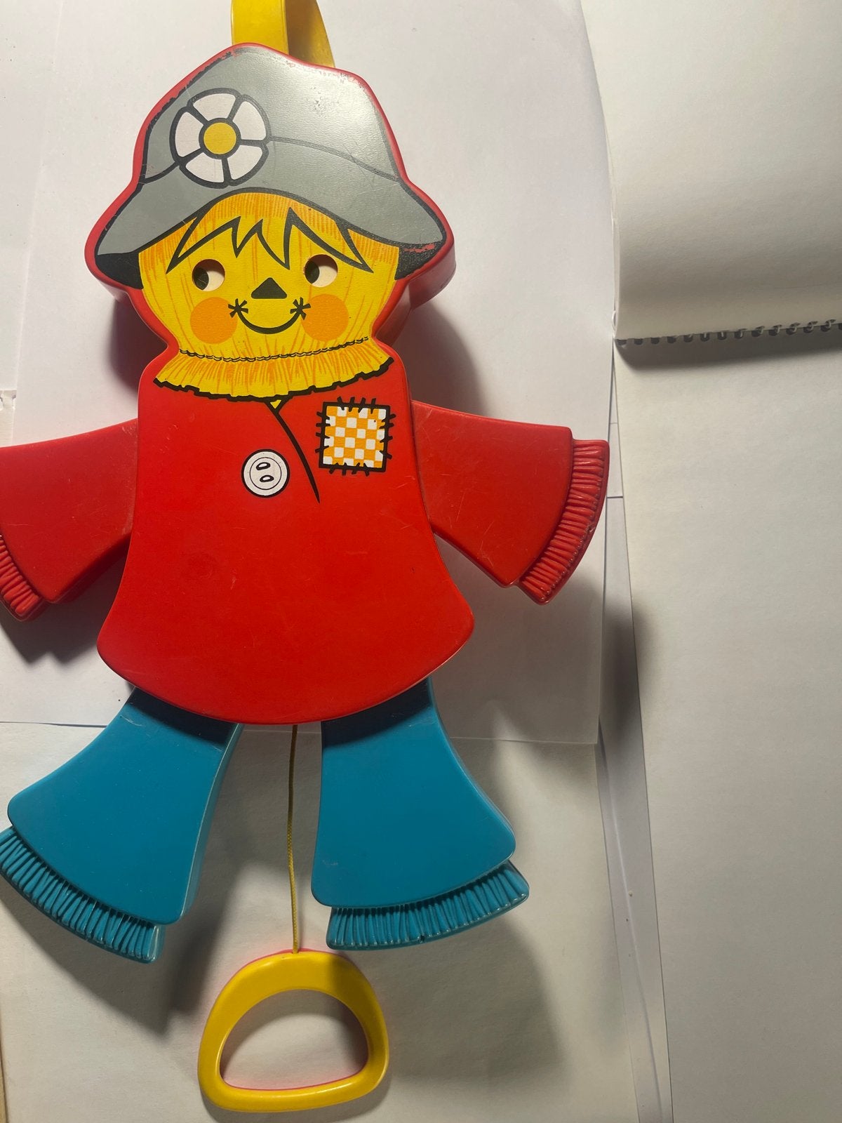 Fisher-Price #423 Jumping Jack Scarecrow Vintage Speelgoed, Verzenden, Gebruikt, Duw- of Trekspeelgoed