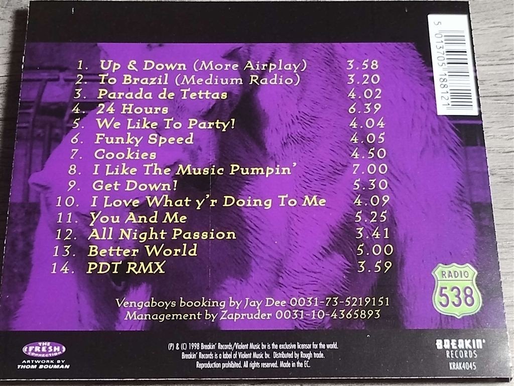 Vengaboys ‎– Up & Down - The Party Album!, Cd's en Dvd's, Cd's | Dance en House, Ophalen of Verzenden, Zo goed als nieuw, Disco