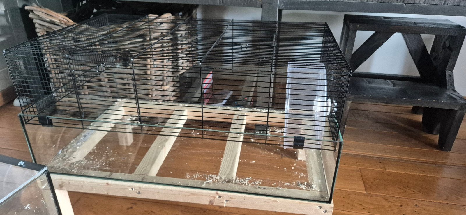 Hamsterkooi van glas, Dieren en Toebehoren, Knaagdieren en Konijnen | Hokken en Kooien, Ophalen