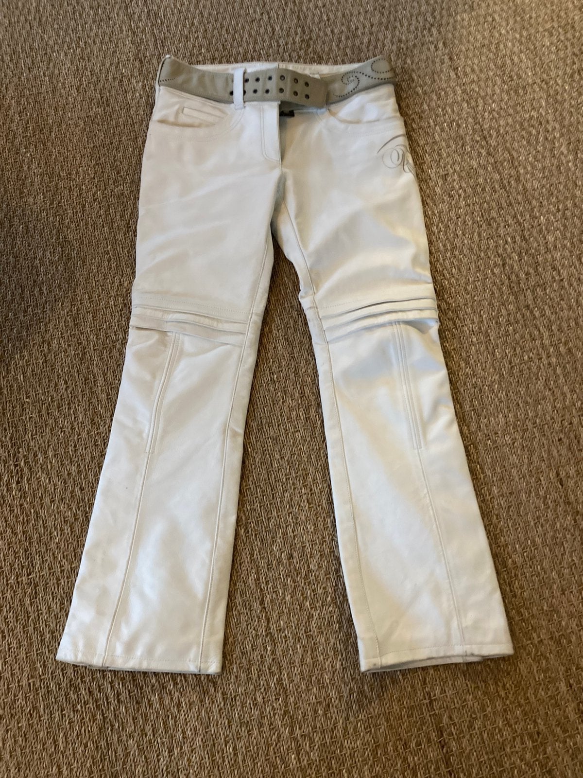Witte leren Held dames motorbroek maat D40 (TFL cool system), Ophalen of Verzenden, Nieuw zonder kaartje, Dames, Broek | leer