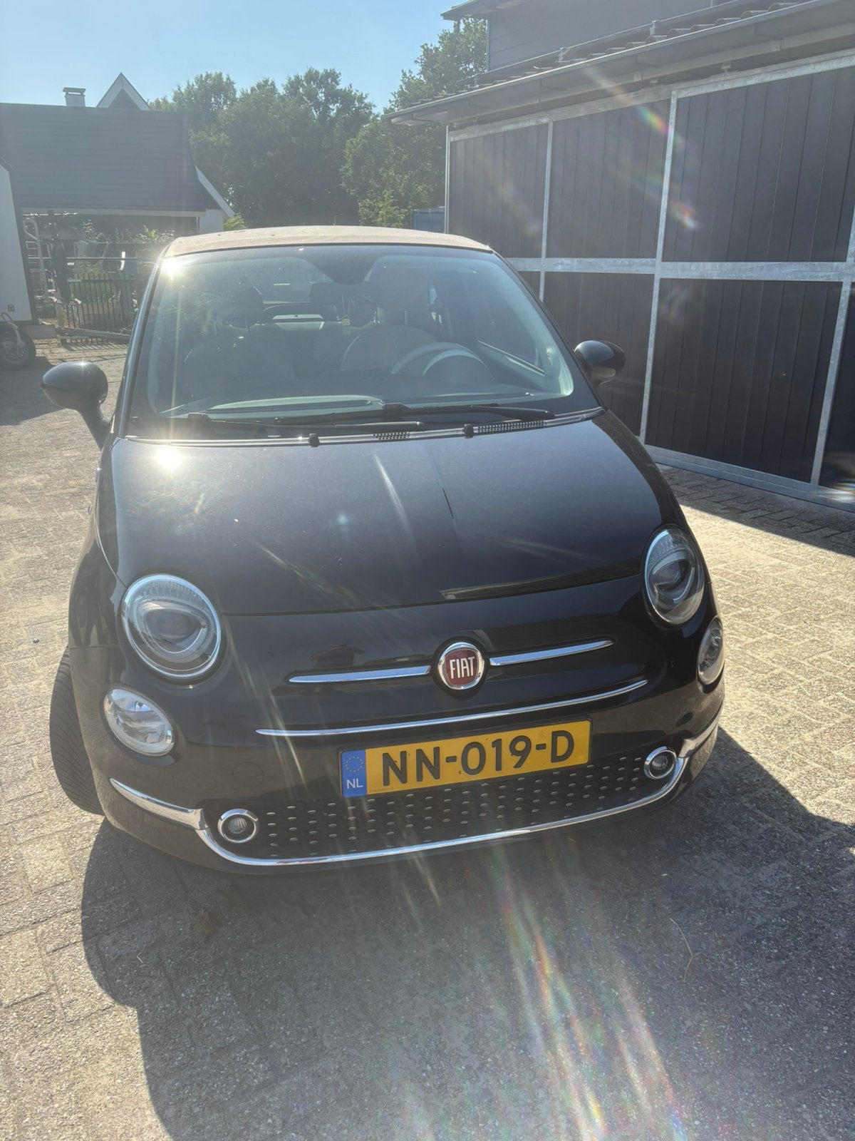Fiat 500 0.9 Twinair 63KW C 2017 Zwart, Auto's, Fiat, Stof, Zwart, Handgeschakeld, 26 km/l