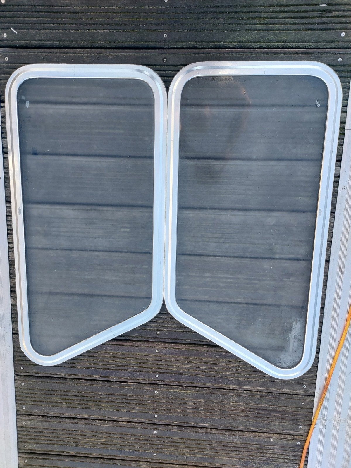 Gebo aluminium scheepsramen - Set van 2, Ophalen, Gebruikt, Overige typen