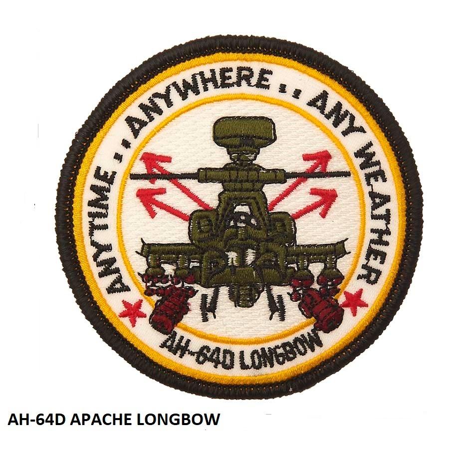 Embleem,Patch,US,Airforce,AH64D,Apache,Longbow, Verzenden, Luchtmacht, Amerika, Embleem of Badge