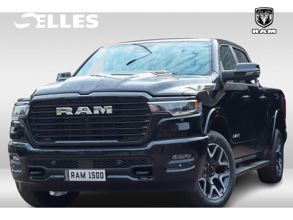 Dodge Ram 1500 2025 3.0L HURRICANE LARAMIE SPORT | BPM VRIJ, Auto's, Automaat, Met garantie (alle), Zwart, Leder