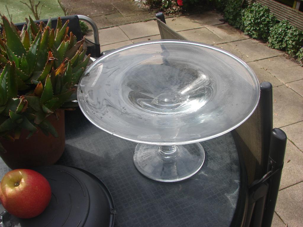 glazen fruitschaal, Schaal, Rond, Ophalen of Verzenden, Glas
