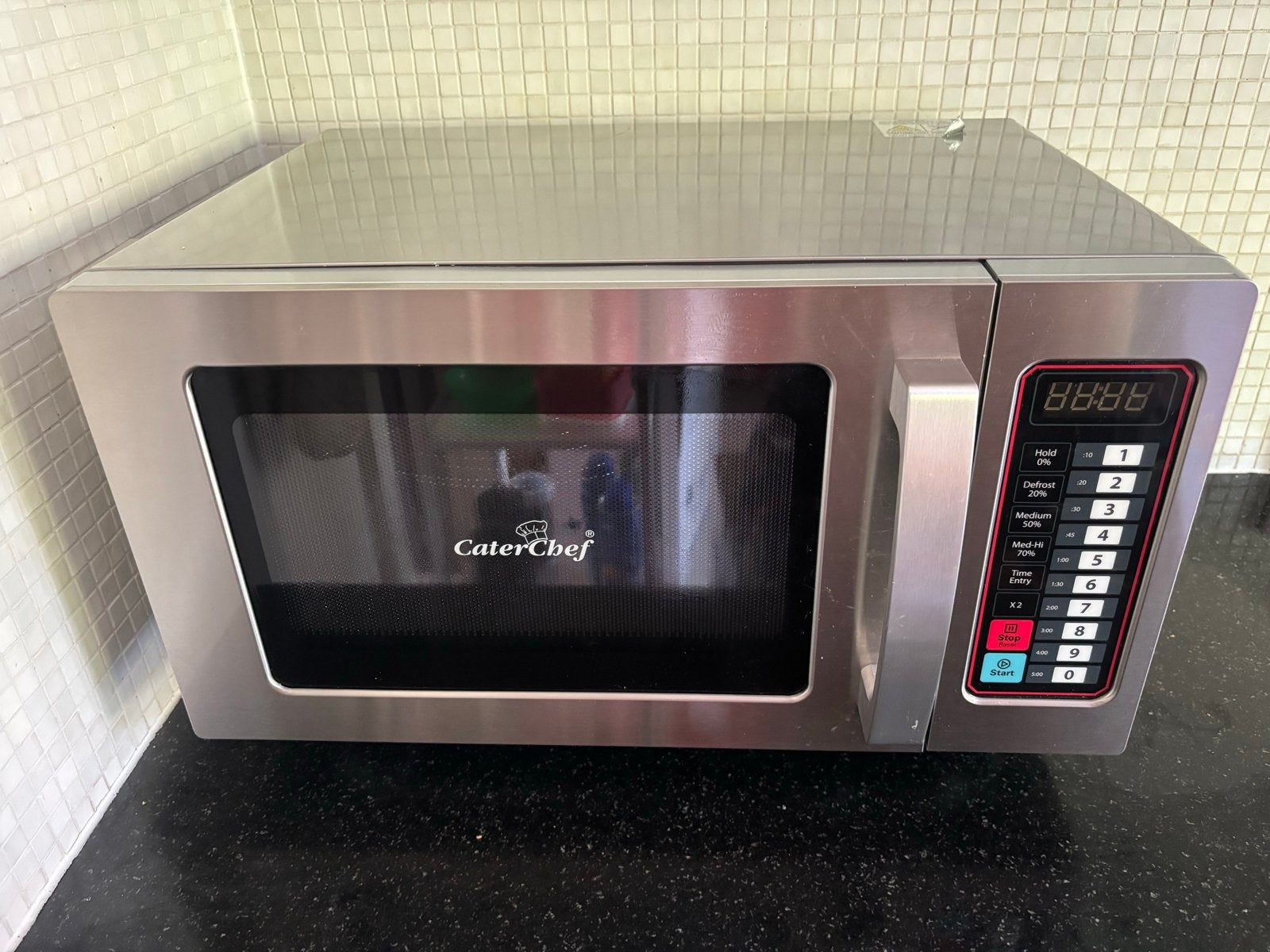 CaterChef Magnetron, Ophalen, Draaiplateau, Magnetron, Zo goed als nieuw