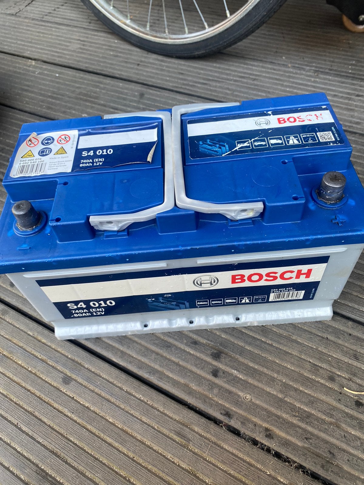 Bosch 80ah auto accu boot start accu goede camper conditie, Ophalen of Verzenden
