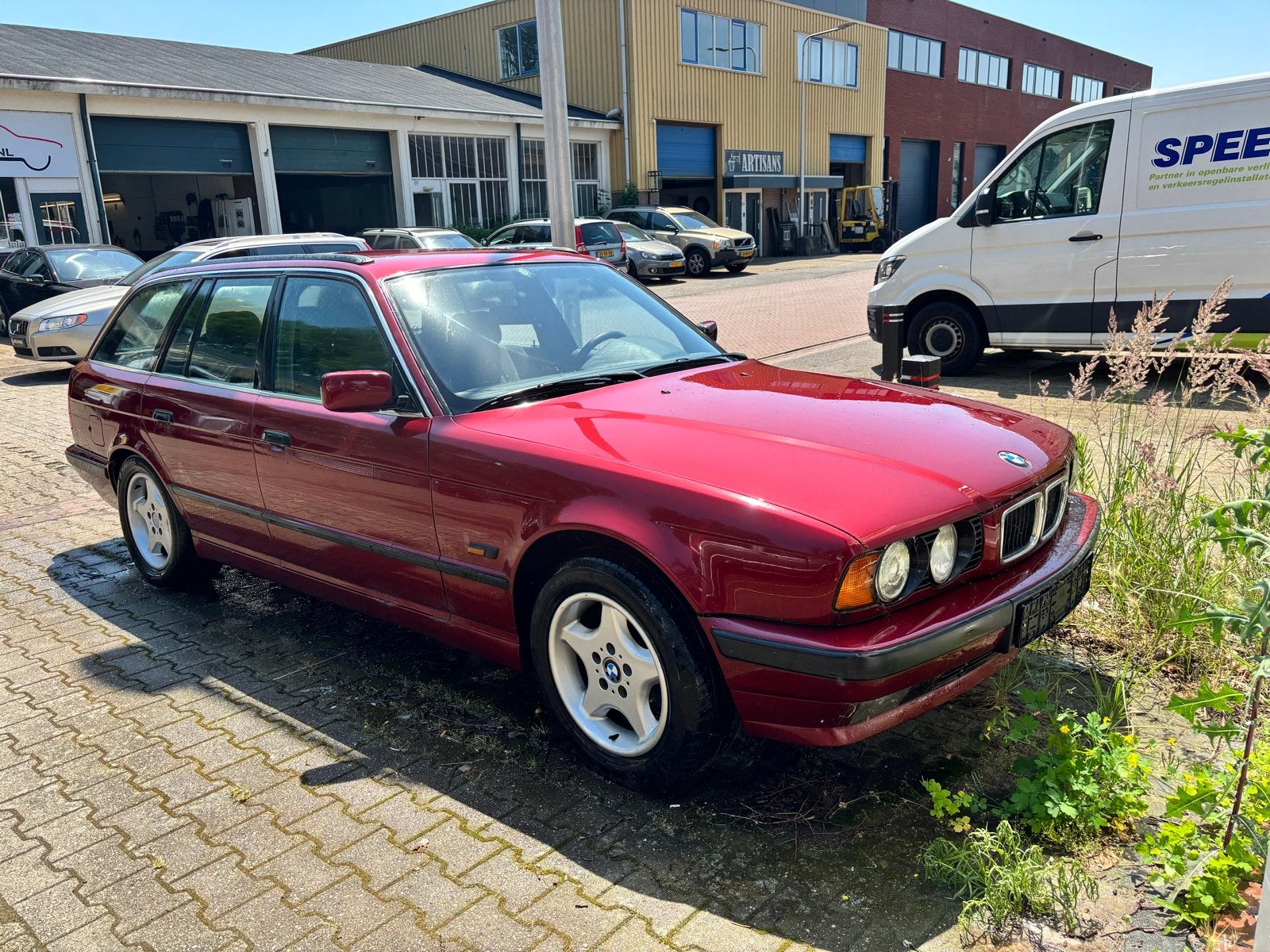 BMW 1996 Rood, Auto's, 1465 kg, Stationwagon, Particulier, Geïmporteerd