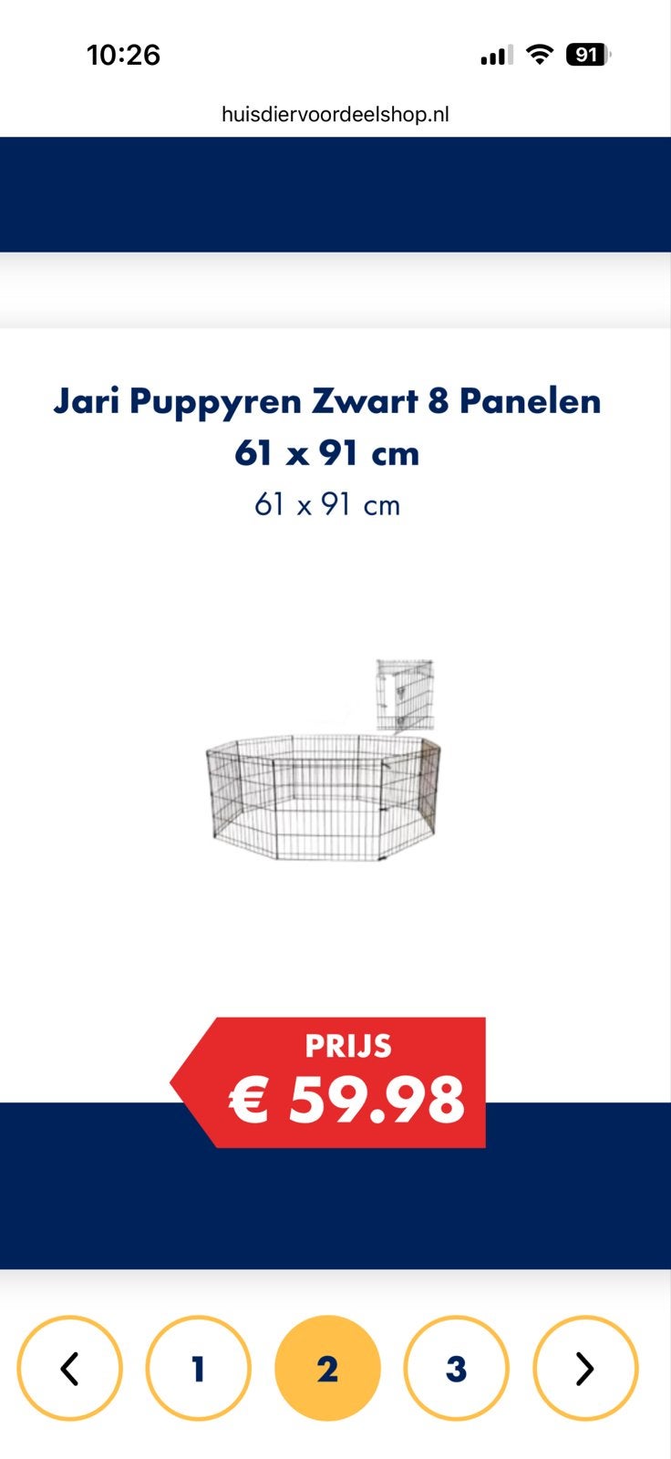 Puppy ren, Dieren en Toebehoren, Hondenbenches, Ophalen, Nieuw