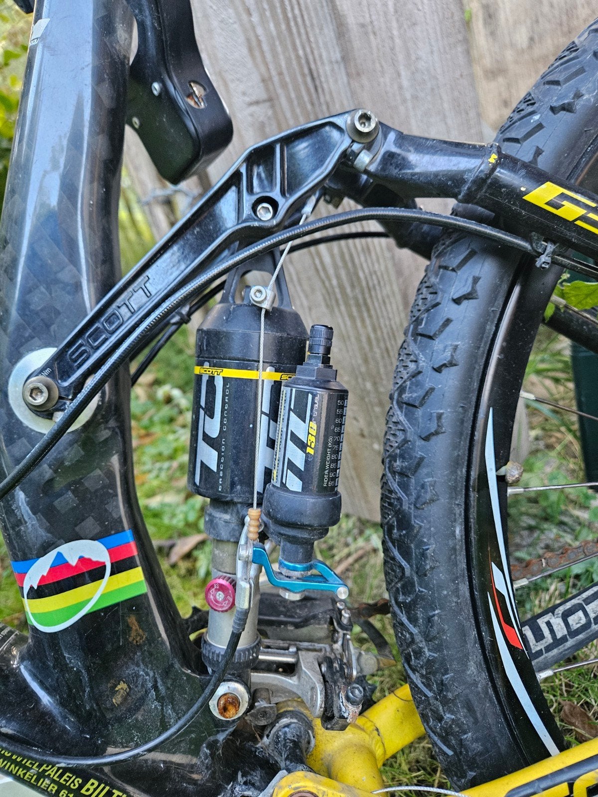 Scott Genius TC 130 achterdemper luchtvering Traction Contro, Ophalen of Verzenden, Gebruikt, Mountainbike