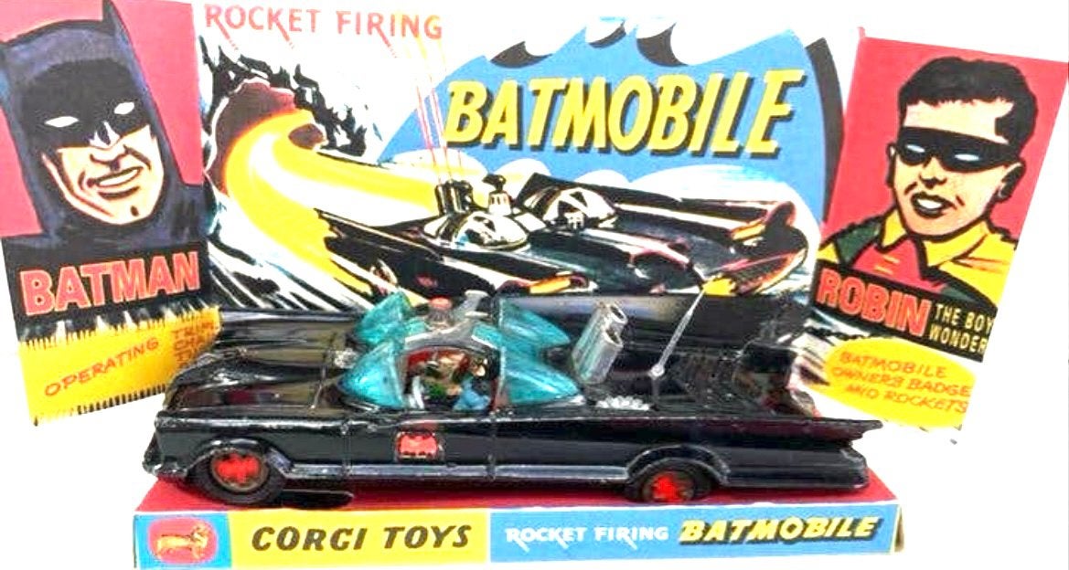 Vintage Corgi Toys Batmobile met Rocket Firing functie, Ophalen of Verzenden