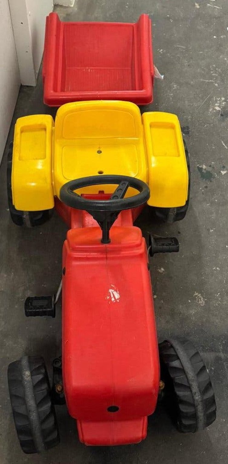 Rolly Toys RollyKid Tractor met aanhanger - Rood/Geel, Ophalen, Gebruikt