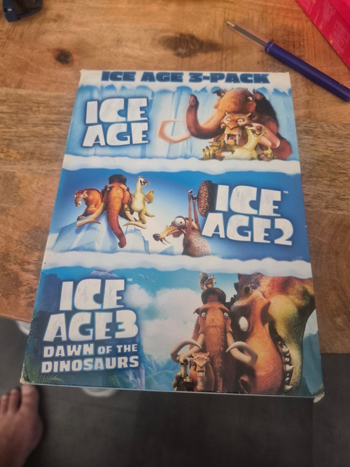 Ice Age 3-pack: Ice Age, Ice Age 2, Ice Age 3 DVD Boxset, Gebruikt, Animatie, Verzamelbox, Alle leeftijden
