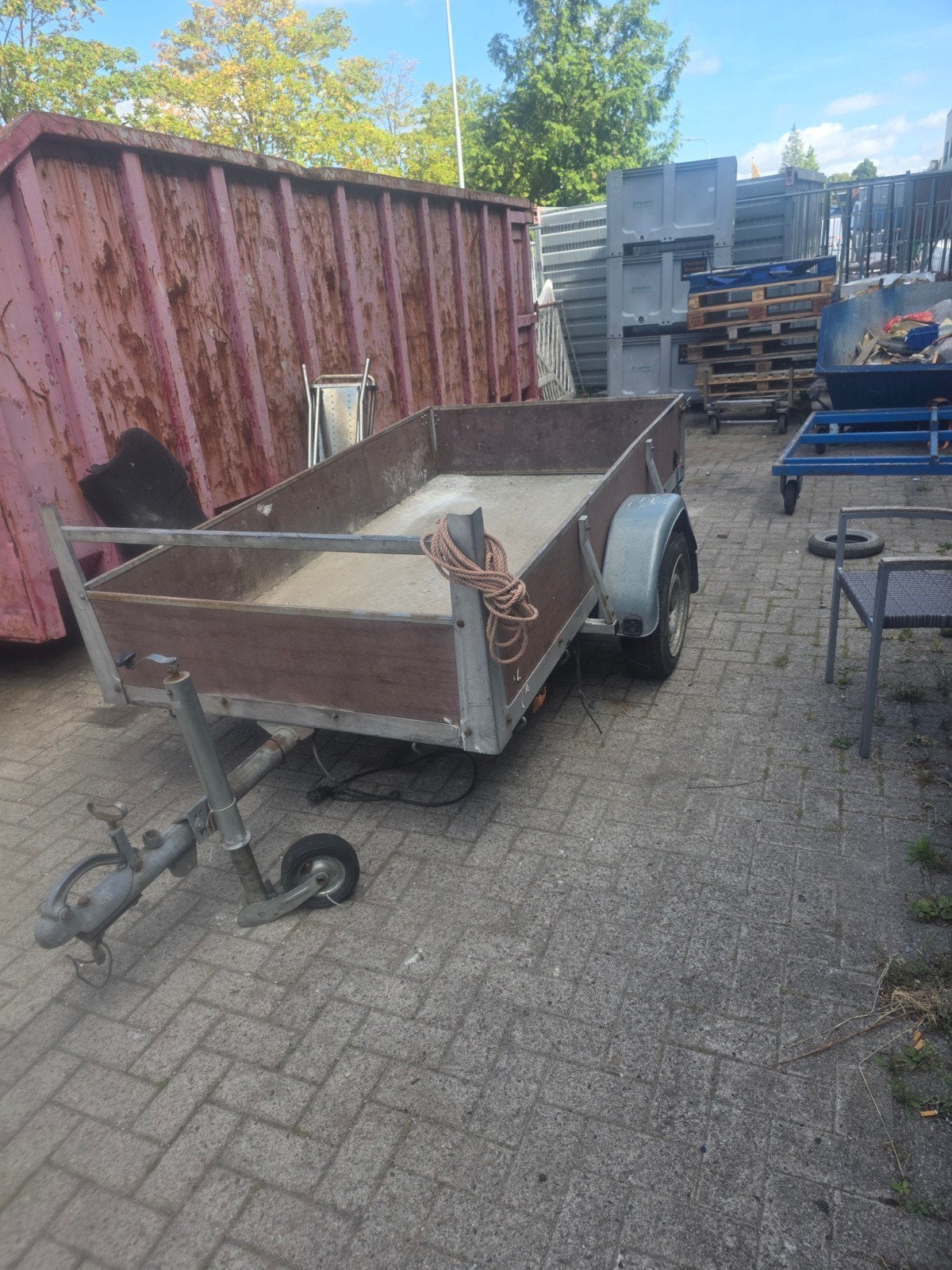 Aanhanger 250x130 zonder verlichting, Ophalen of Verzenden
