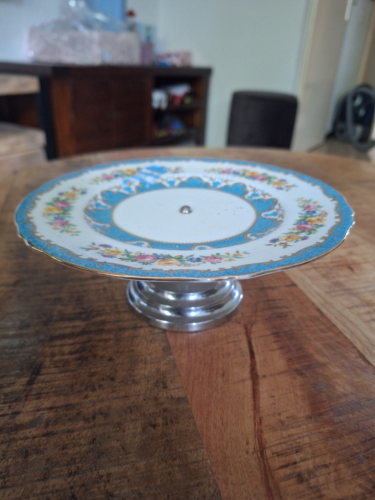 Vintage etagere met bloemmotief, Antiek en Kunst, Ophalen