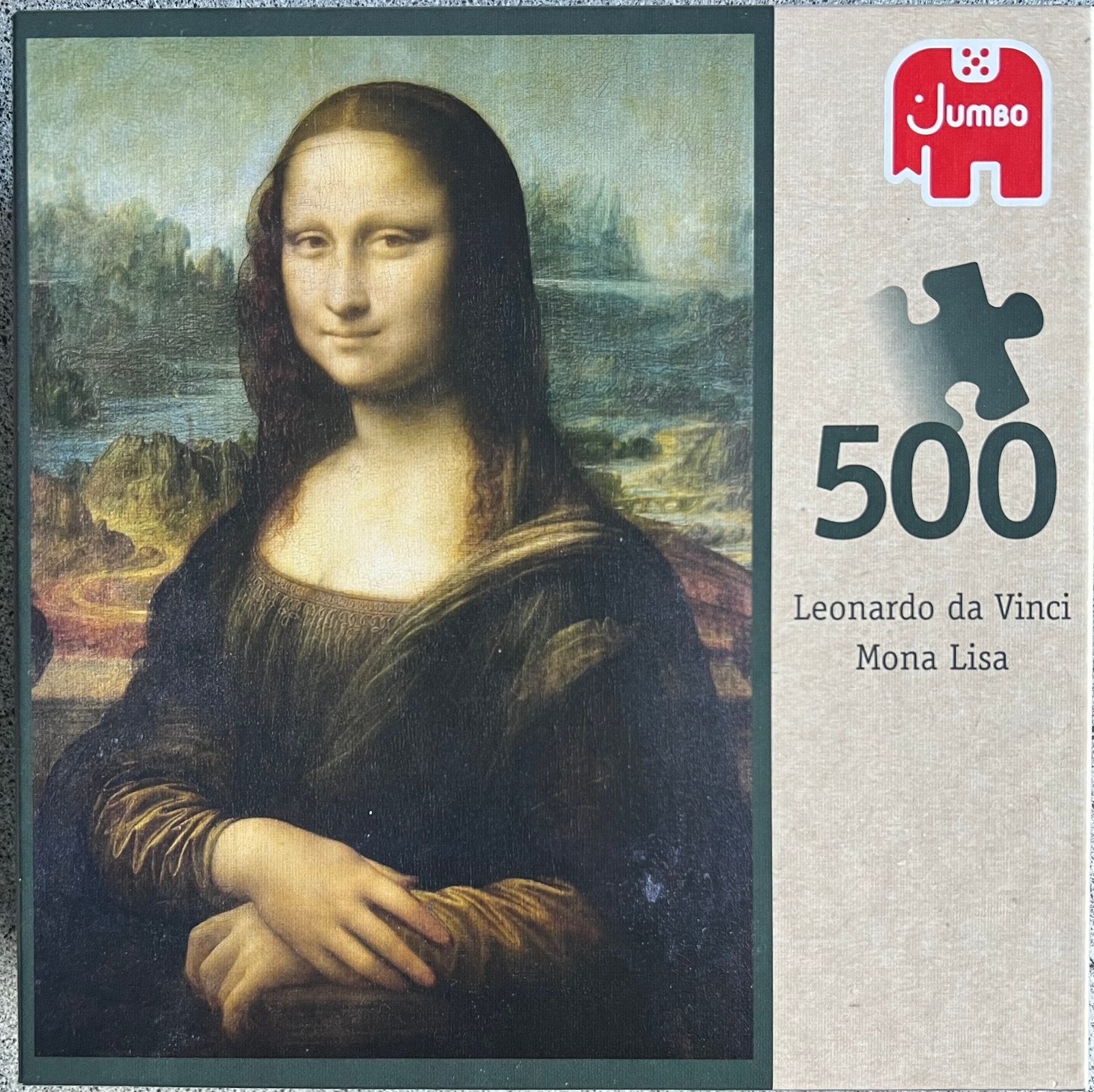 Puzzel Leonardo da Vinci “Mona Lisa” 500 stukjes, Ophalen of Verzenden, 500 t/m 1500 stukjes, Zo goed als nieuw