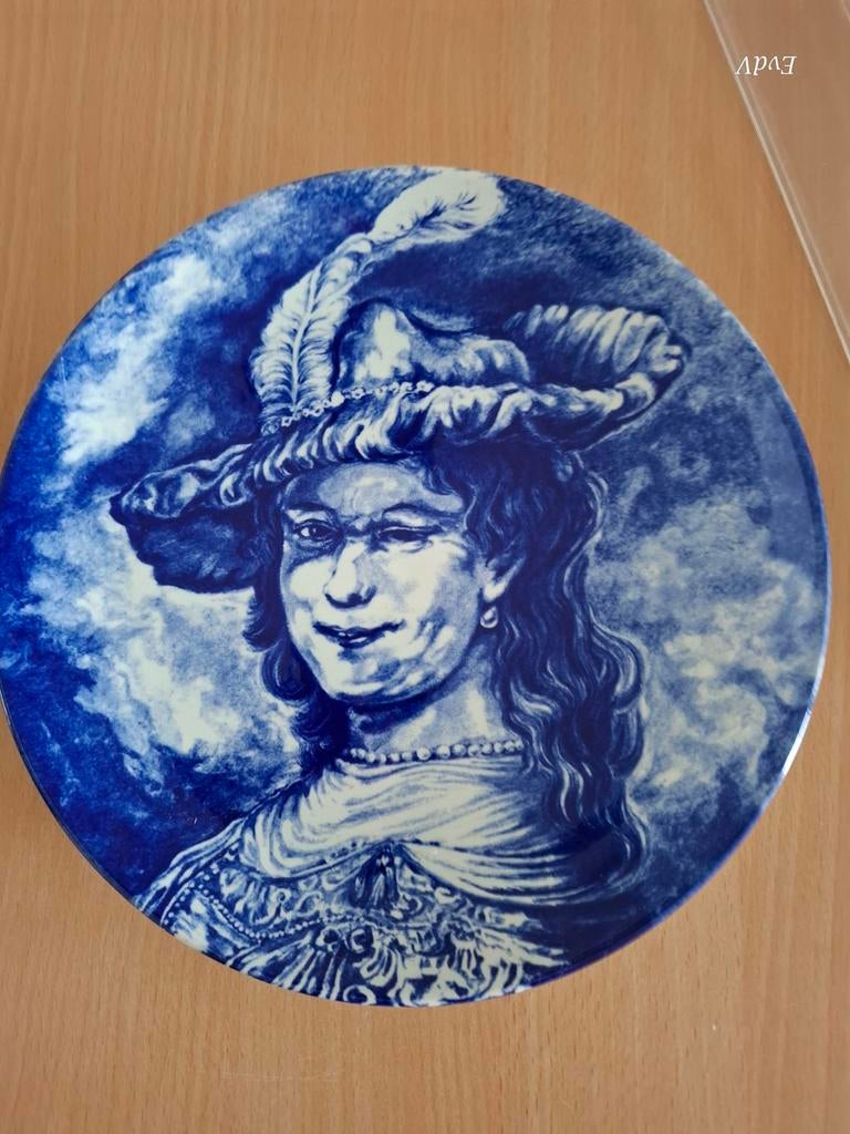 Bord, Delfts blauw, Ophalen
