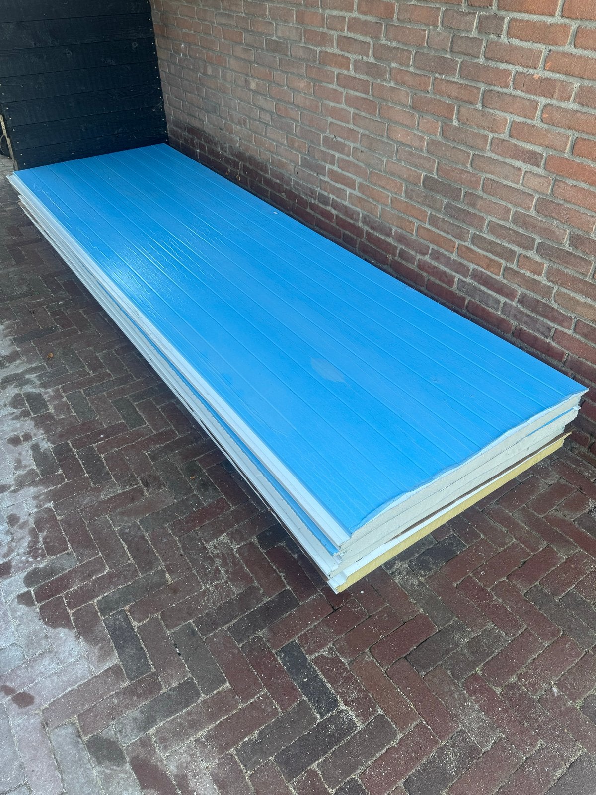 Witte sandwichpanelen 323x100x6 cm, Ophalen, Zo goed als nieuw, Overige materialen, 50 tot 100 mm