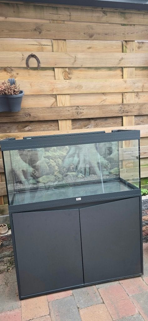Aquatlantis Volga 180 aquarium + meubel + complete techniek, Gebruikt, Aquatlantis, Leeg aquarium, Ophalen